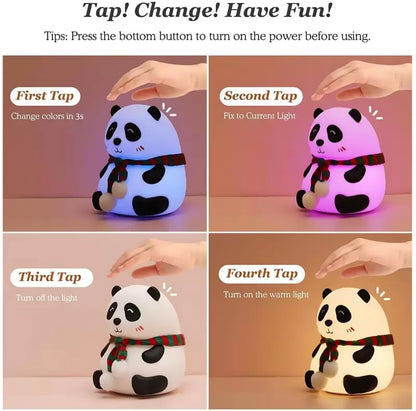 Adorable Panda Touch Multicolour Lamp