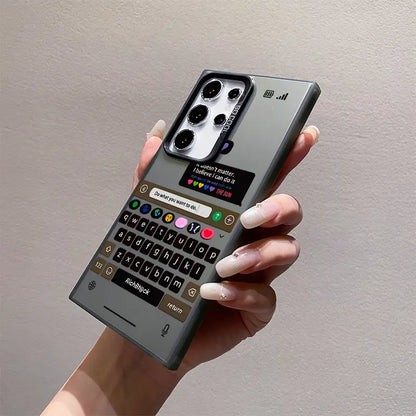 Trendy Stylish Chat Keyboard Phone Case - Samsung
