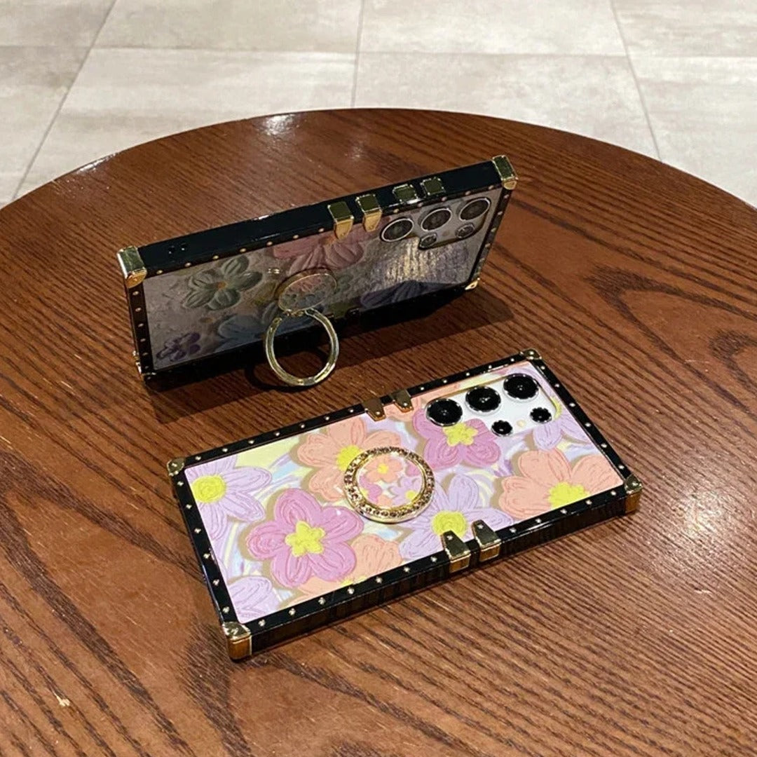 Bright Blossom Ring Holder Case - Samsung