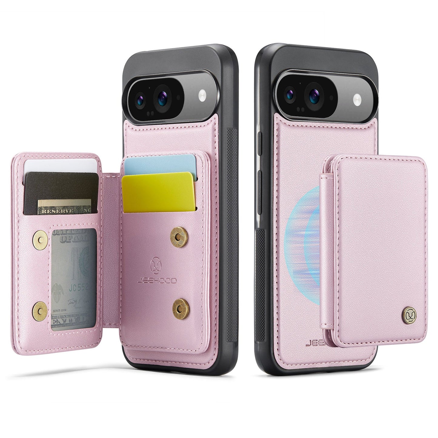 Compact Leather Wallet Case - Google