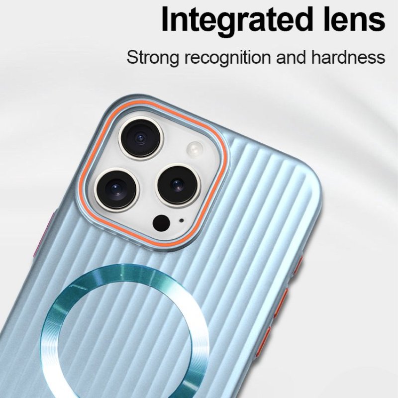 Frosted Stripes Pattern Magsafe Case- iPhone