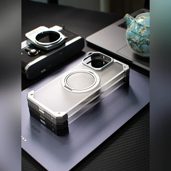 Assembled Magnetic Fulcrum Bracket Case - iPhone