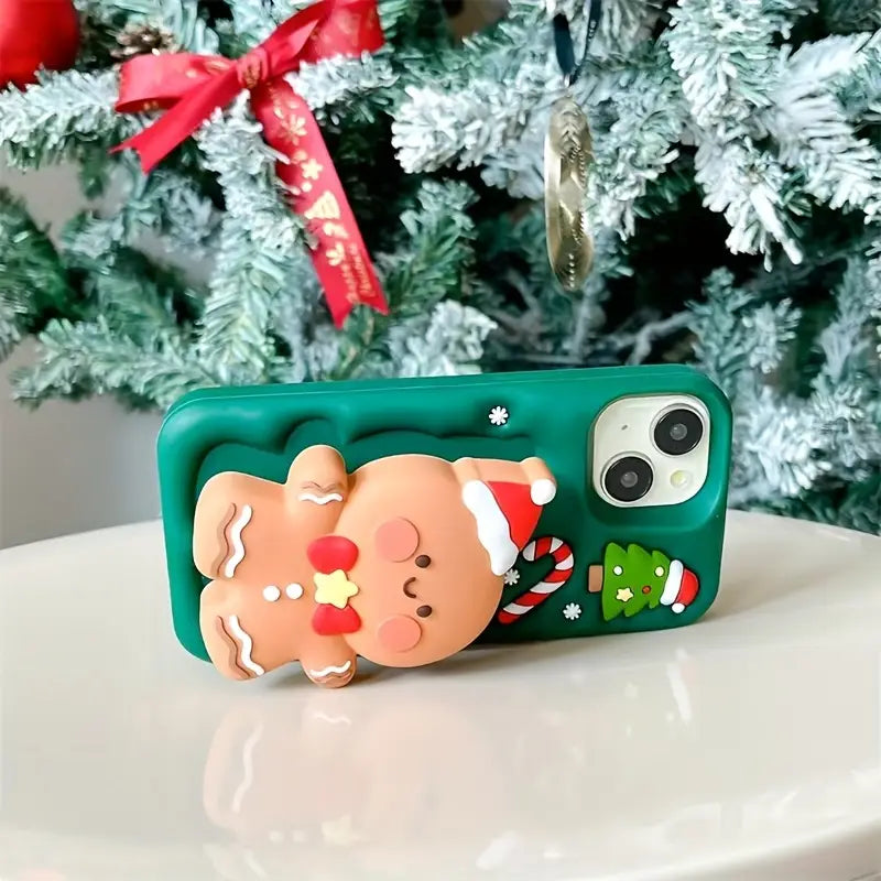 Christmas Cutie Gingerbread 3D Stand Case