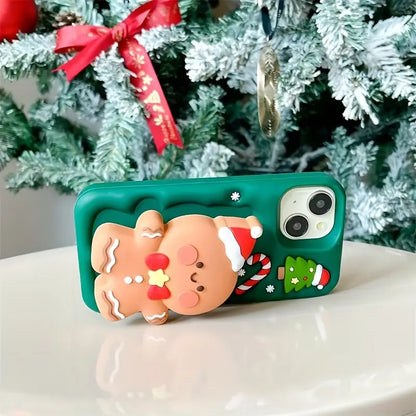 Christmas Cutie Gingerbread 3D Stand Case
