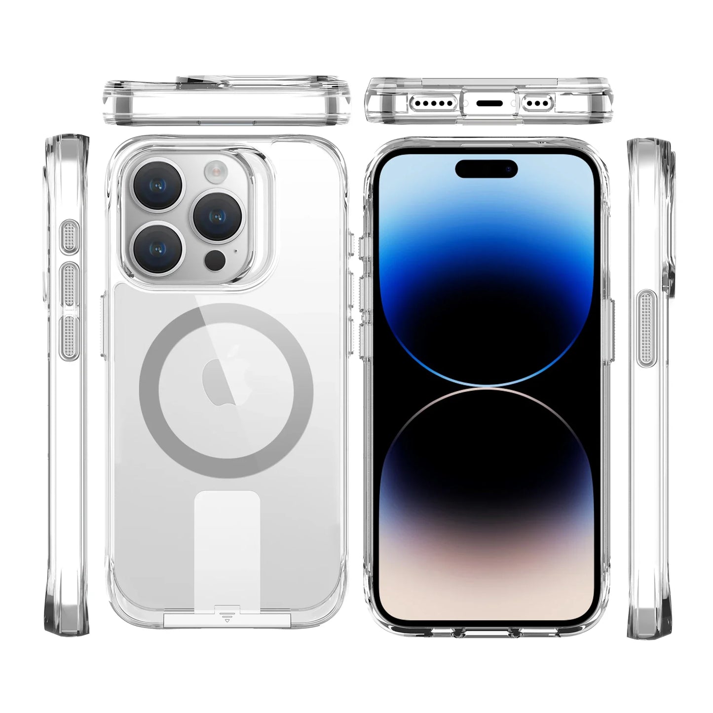 Minimalist Clear MagSafe KickStand Case - iPhone