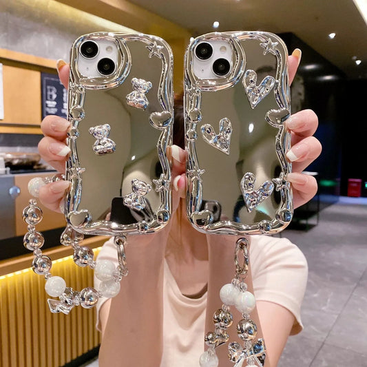Glam Wave Mirror Makeup Case - iPhone