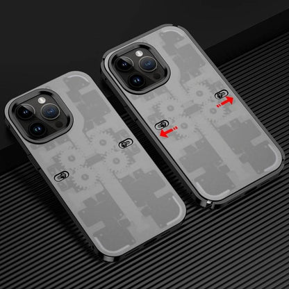 Frosted Metal Armored Gear Case - iPhone