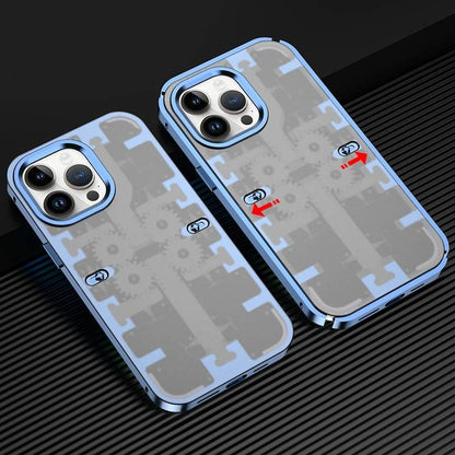 Frosted Metal Armored Gear Case - iPhone