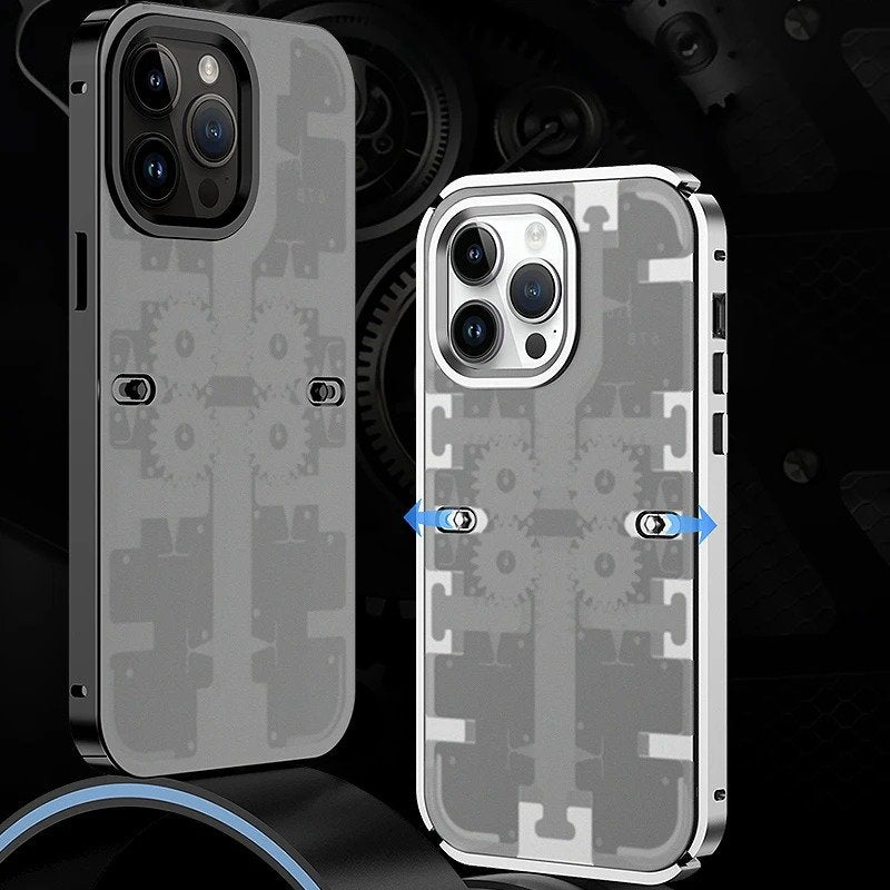 Frosted Metal Armored Gear Case - iPhone
