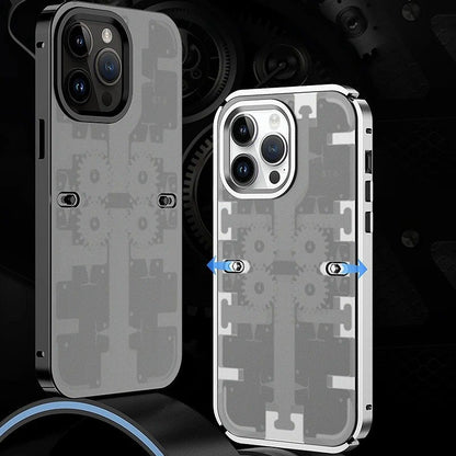 Frosted Metal Armored Gear Case - iPhone