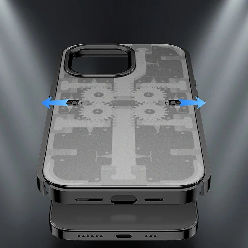 Frosted Metal Armored Gear Case - iPhone