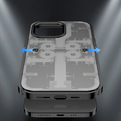 Frosted Metal Armored Gear Case - iPhone