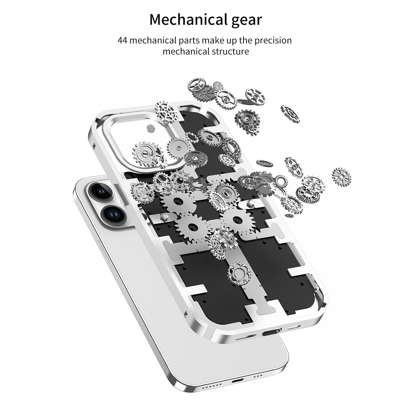 Frosted Metal Armored Gear Case - iPhone