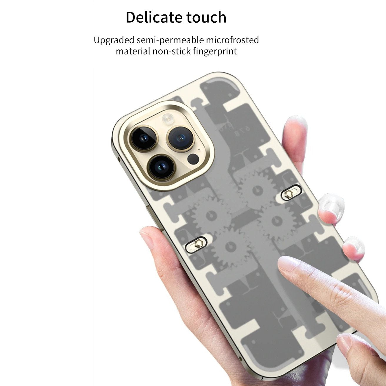 Frosted Metal Armored Gear Case - iPhone