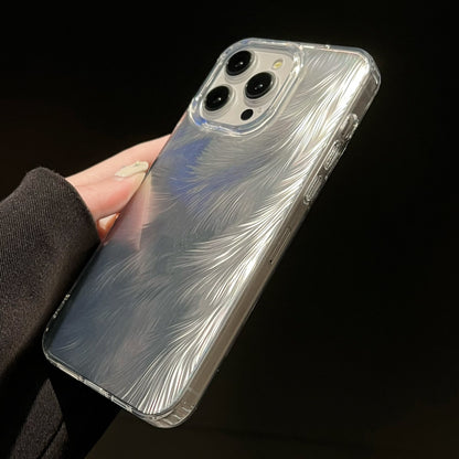 Luxury Feather Gradient Glitter Case - iPhone
