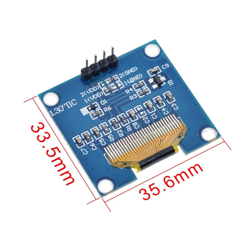 1.3 Inch I2C IIC 4 pin OLED Display Module with VCC GND-White