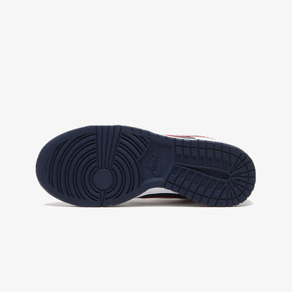 Nike | DUNK LOW PREMIUM  { WHITE/UNIVERSITY RED-OBSIDIAN-WOLF GREY
