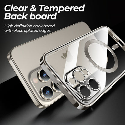 Opulent Clarity Dual Magnetic Glass Case - iPhone