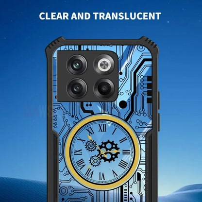 Futuristic Clock Circuit Board Clear Case - OnePlus