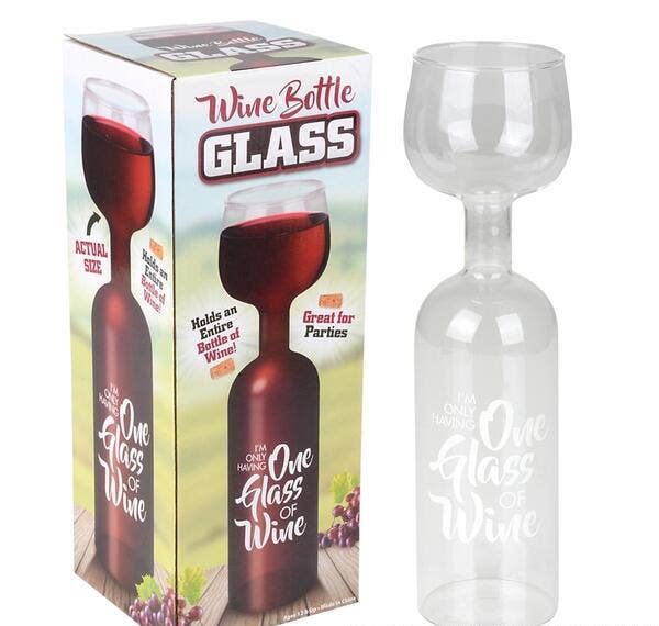 WINE BOTTLE GLASS