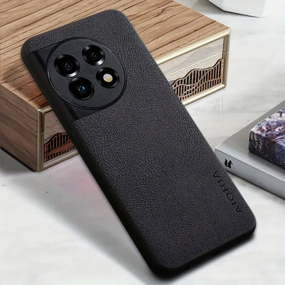 Exquisite Grain Leather Shield Case - OnePlus