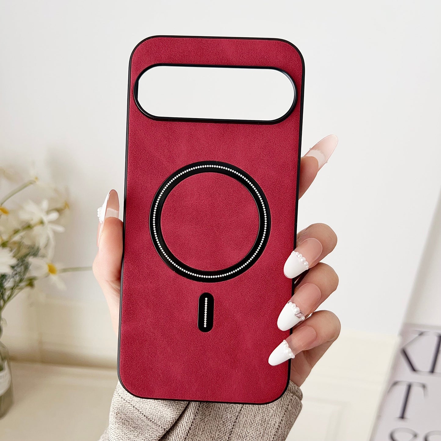 Deluxe Suede Leather Magsafe Case - Google
