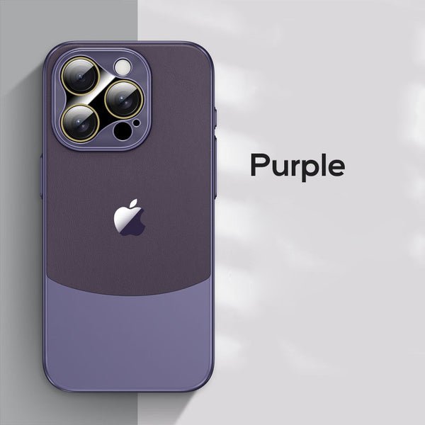 Executive Matte Leather Armor Case - iPhone