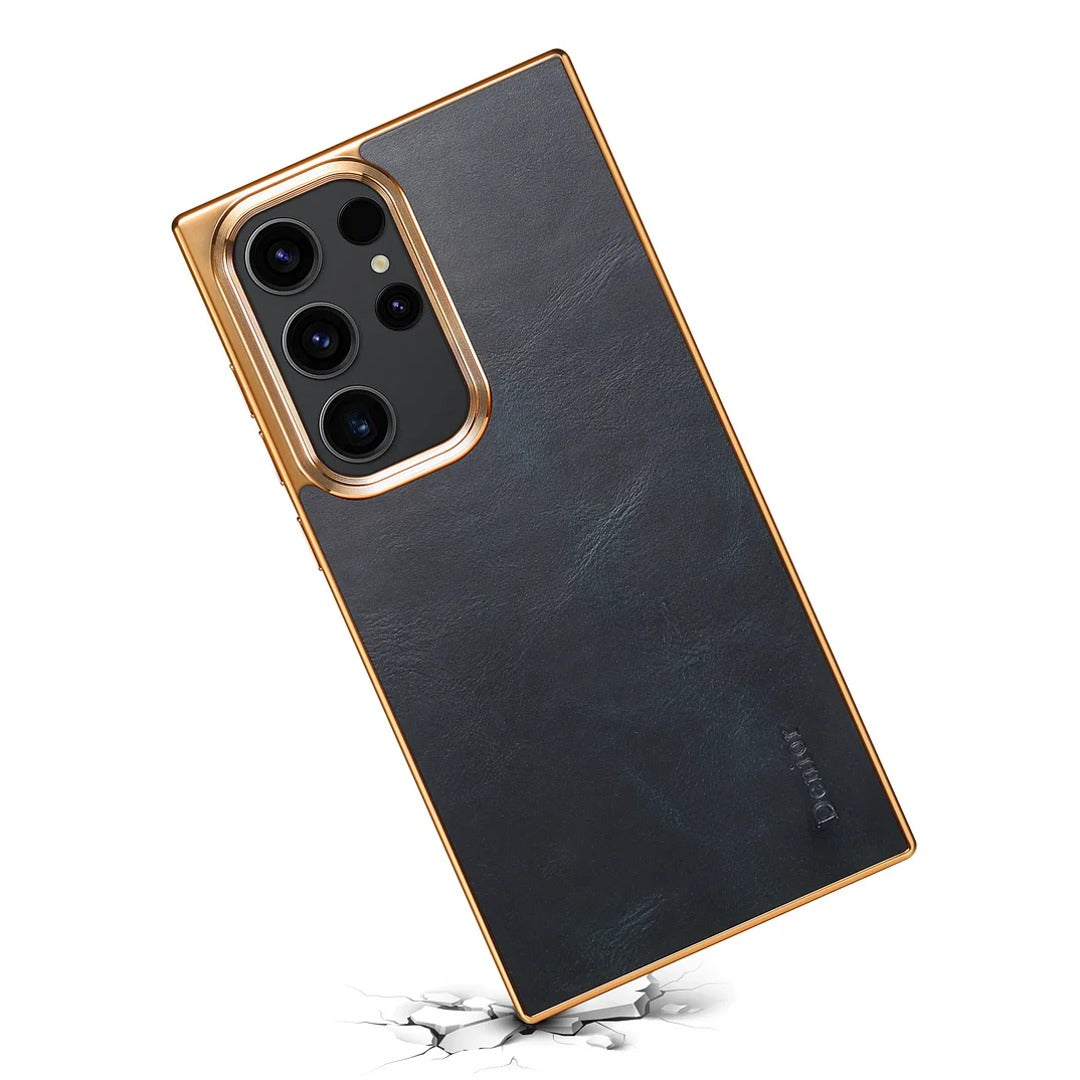 Steel Shield Leather Frame Case - Samsung