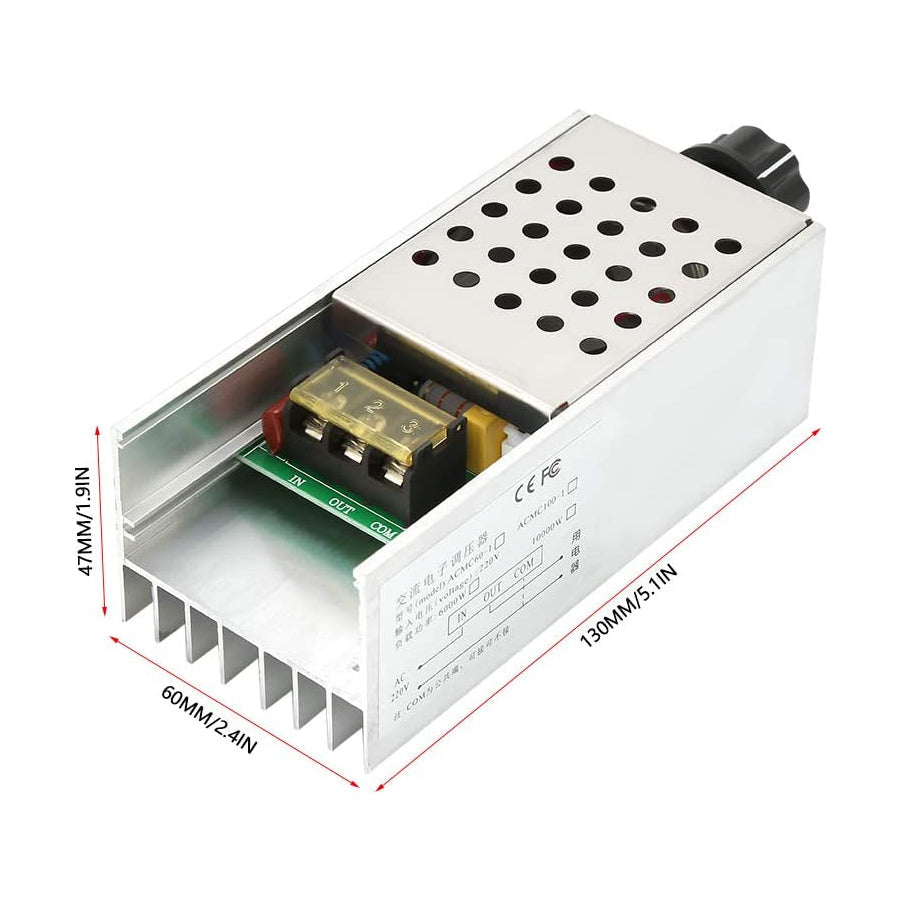 10000W High Power SCR Electronic Voltage Regulator Speed Control, Dimming & Thermostat