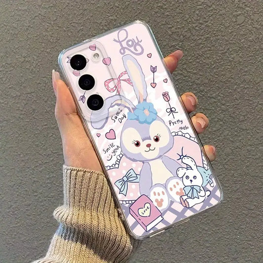 Stylish Cartoon Girl Soft Phone Case - Samsung