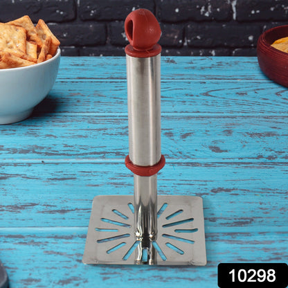 Stainless Steel PAV BHAJI/Potato Smasher with Hard Handle (1 Pc)