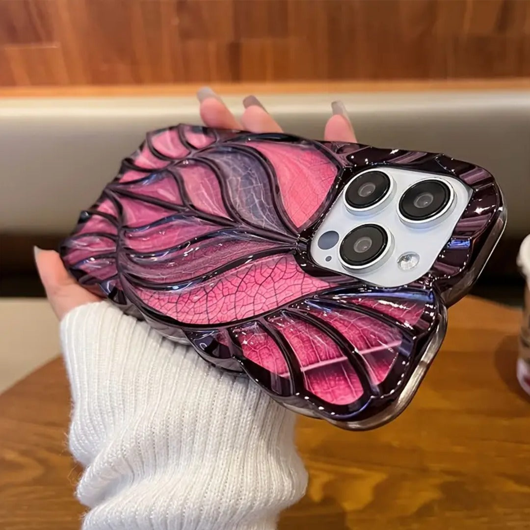 Leaf Texture Plating Case