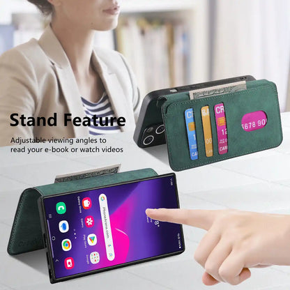 Detachable 2-in-1 Magnetic PU Leather Wallet Case