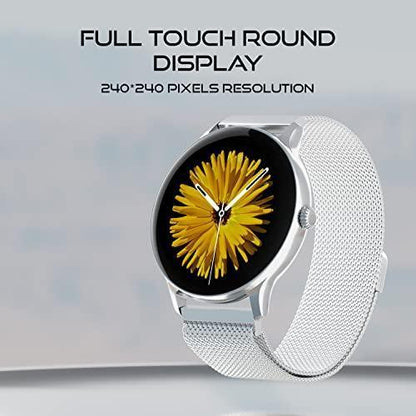 Fire-Boltt Phoenix Ultra Luxury Stainless Steel, Bluetooth Calling Smartwatch, AI Voice Assistant, Metal Body with 120+ Sports Modes, SpO2, Heart Rate Monitoring (Silver)