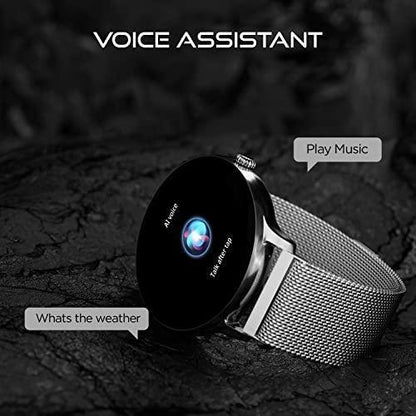 Fire-Boltt Phoenix Ultra Luxury Stainless Steel, Bluetooth Calling Smartwatch, AI Voice Assistant, Metal Body with 120+ Sports Modes, SpO2, Heart Rate Monitoring (Silver)