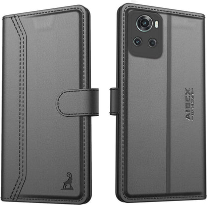 Luxe Leather Foldable Stand Pocket Case - OnePlus