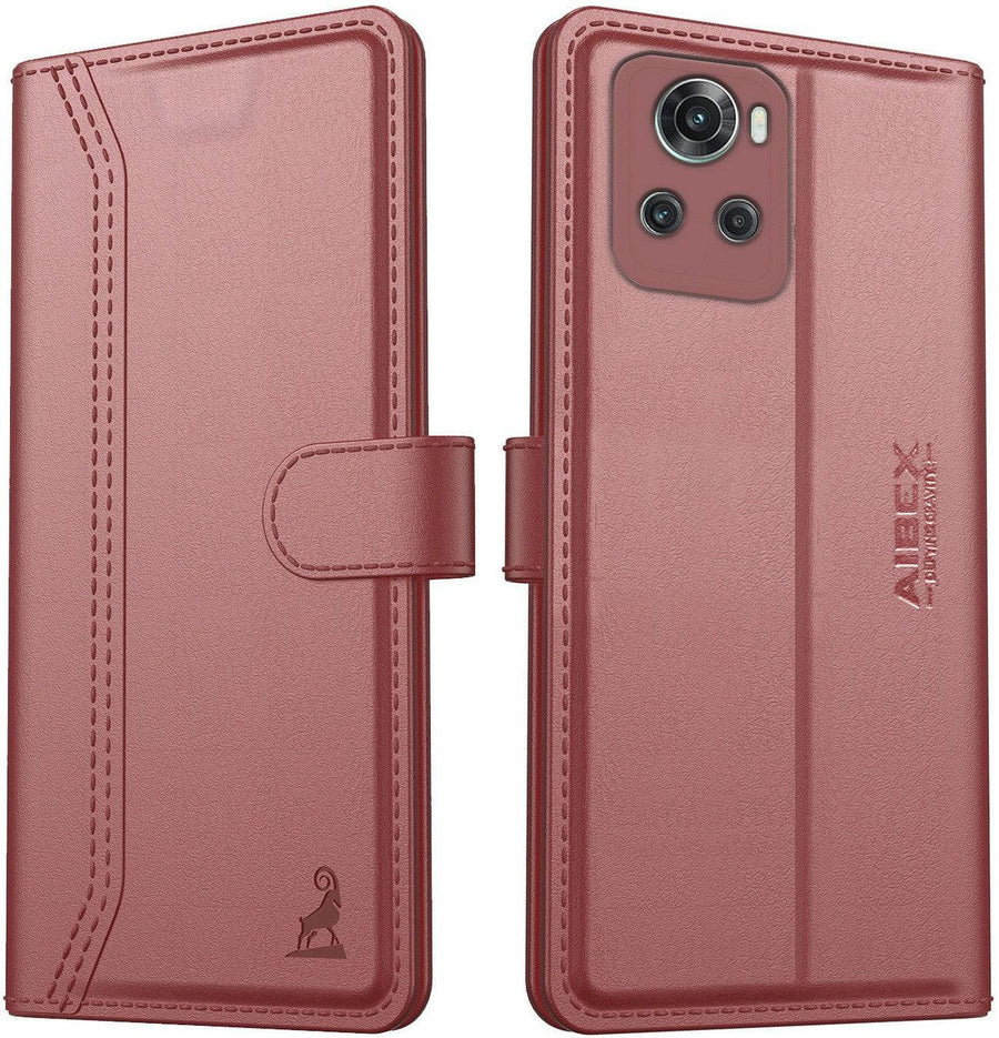 Luxe Leather Foldable Stand Pocket Case - OnePlus