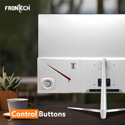 FRONTECH 32 Inch Ultima Series LED Monitor | Refresh Rate 75Hz,IPS Panel | Full HD 1080p,Wall Mountable Slim & Stylish Design | HDMI & VGA Ports, Built-in Speaker (MON-0069,White)