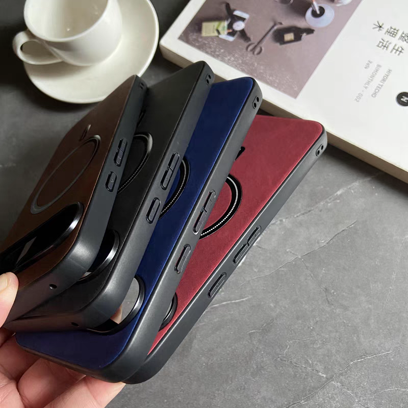 Deluxe Suede Leather Magsafe Case - Google