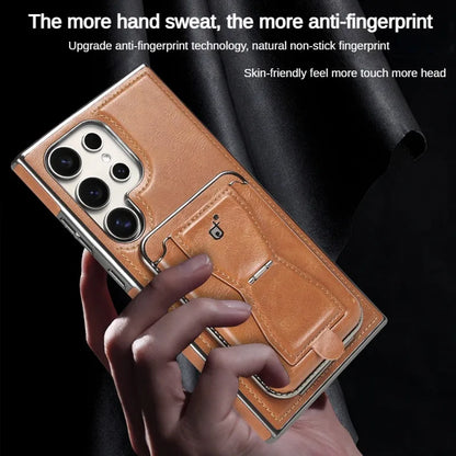 Versatile Magnetic Leather Wallet Case - Samsung
