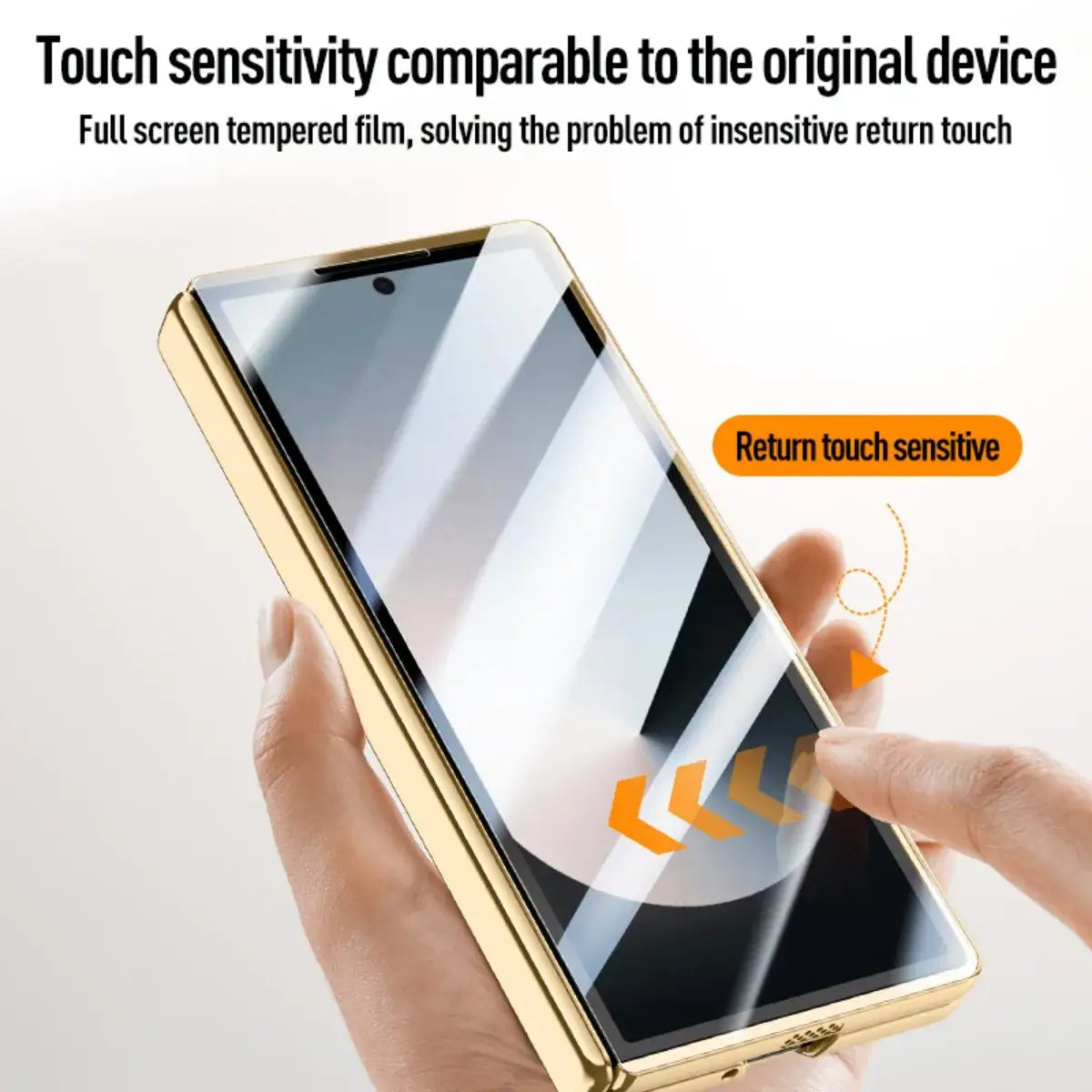 Galaxy Z Fold6 Prestigious Alloy Bracket Leather Case
