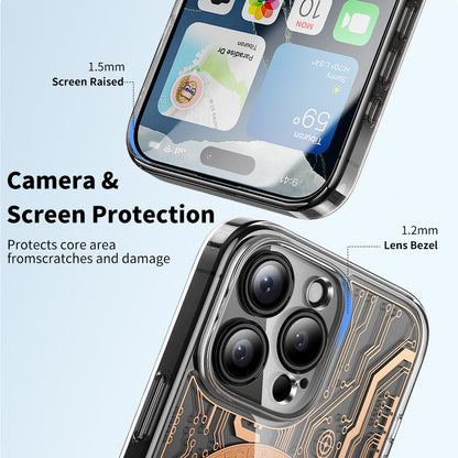 Futuristic Circuit Board Transparent Case - iPhone