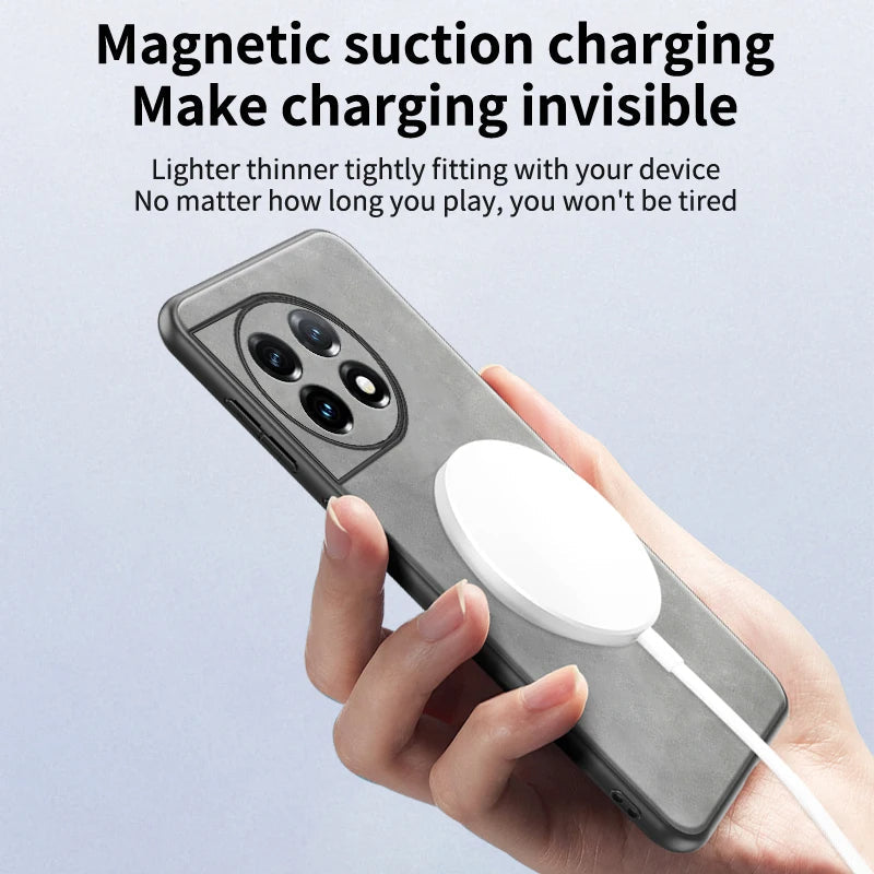 MagSafe Leather Matte Ring Case - OnePlus