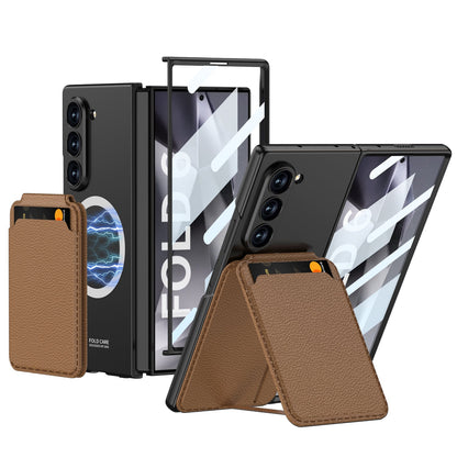 Prestigious Plaid Pattern Leather Case - Samsung