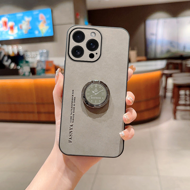 Dynamic Clock-Inspired Ring Stand Case - iPhone