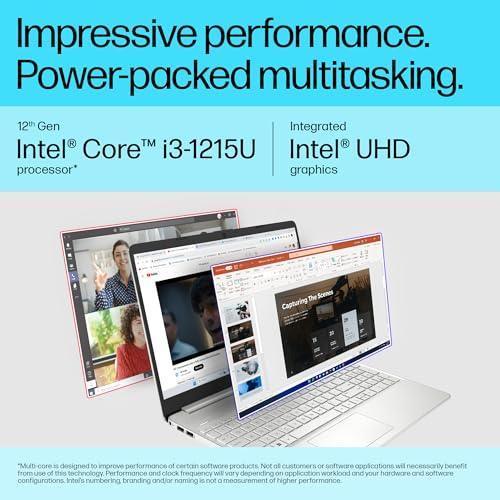 HP Laptop 15,12th Gen Intel Core i3-1215U,15.6 inch(39.6 cm),FHD,Anti-Glare,8 GB DDR4,512 GB SSD,Windows 11,MSO Used