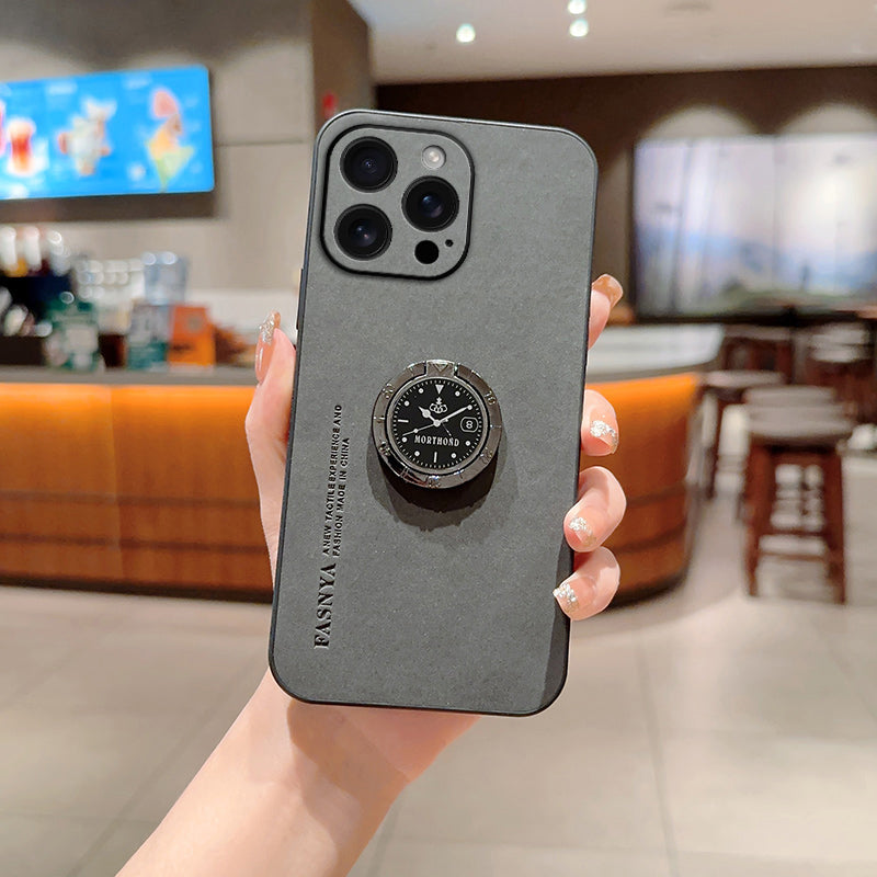 Dynamic Clock-Inspired Ring Stand Case - iPhone