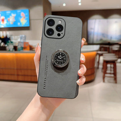 Dynamic Clock-Inspired Ring Stand Case - iPhone