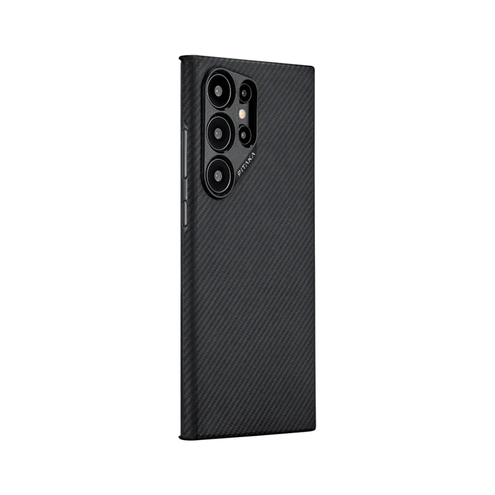 Luxury Metal Lens Carbon Fiber Case - Samsung
