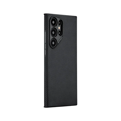 Luxury Metal Lens Carbon Fiber Case - Samsung